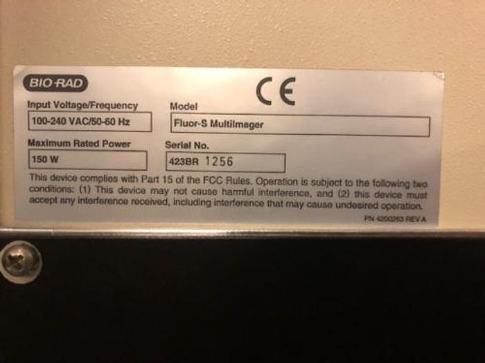 Used Bio Rad Flour S Multilmager