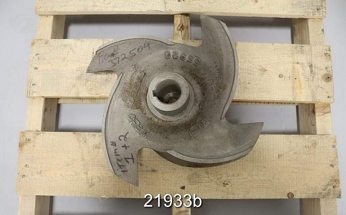 Used Goulds 3175 Impeller, 14.5", 2/4-Vane, Casting No.: 55923 (For 4x6x18 Pump) #21933