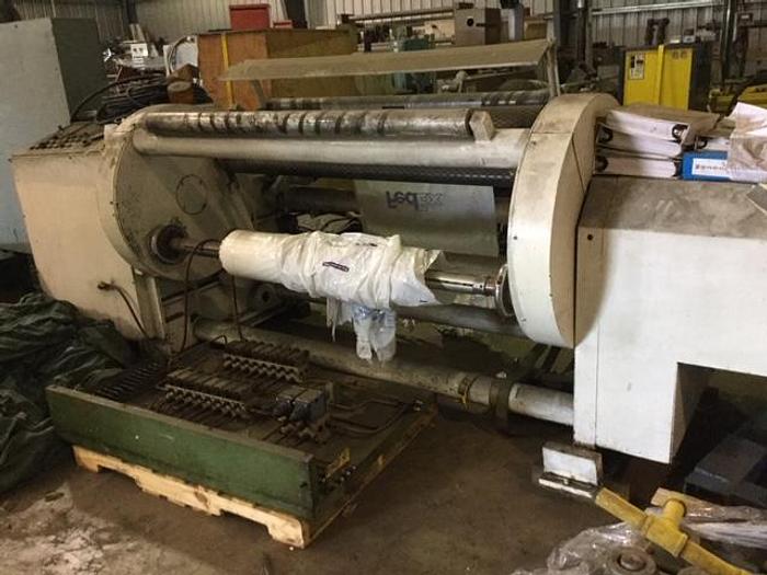 Used 60" WIDE PADANE TURRET REWIND W/ SPLICING KNIFE