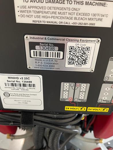 Used 2022 FACTORY CAT MINI-HD V2.0 FLOOR SCRUBBER (25" CYLINDRICAL)