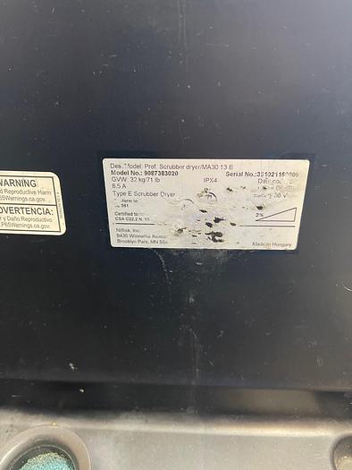 Used 2021 CLARKE MA3013B WALK-BEHIND FLOOR SCRUBBER