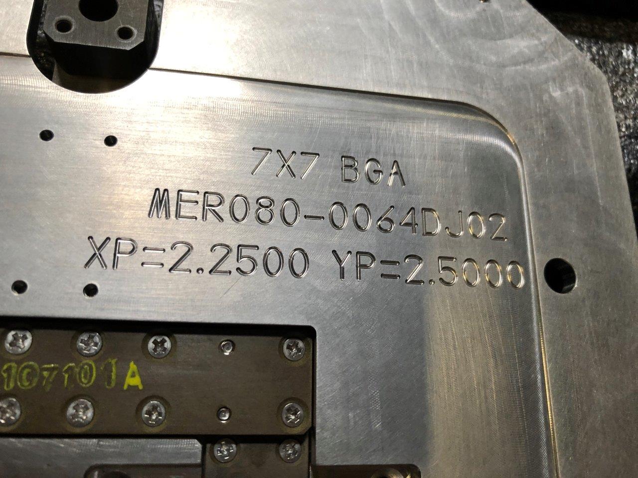 Used Delta Edge DE8000 7X7 BGA Test Handler Change Kit