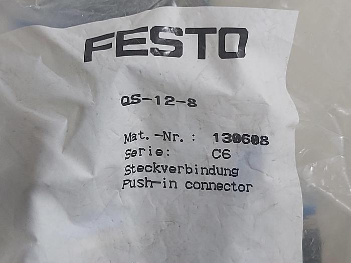 34 Stück Steckverbinder, QS-12-8, 130608, Festo neu