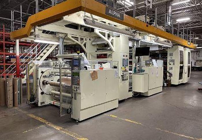 Used 47" (1200mm) WIDE SCHIAVI ALPHA GEARLESS CI PRESS 8 COLOR SOLVENT BASED