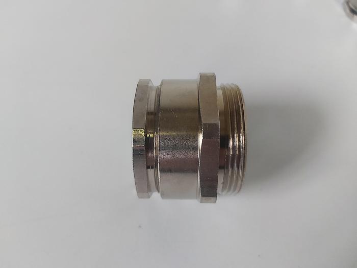 5 Stück Flachkabelverschraubung, MS vernickelt, PG29, 8x30mm, Lütze neuwertig