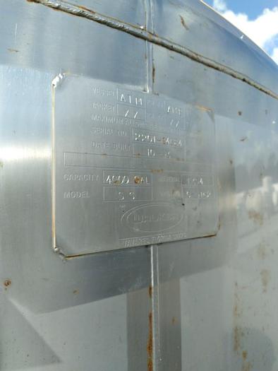 Used 4,000 GALLON WALKER CONE BOTTOM STORAGE TANK - S/S