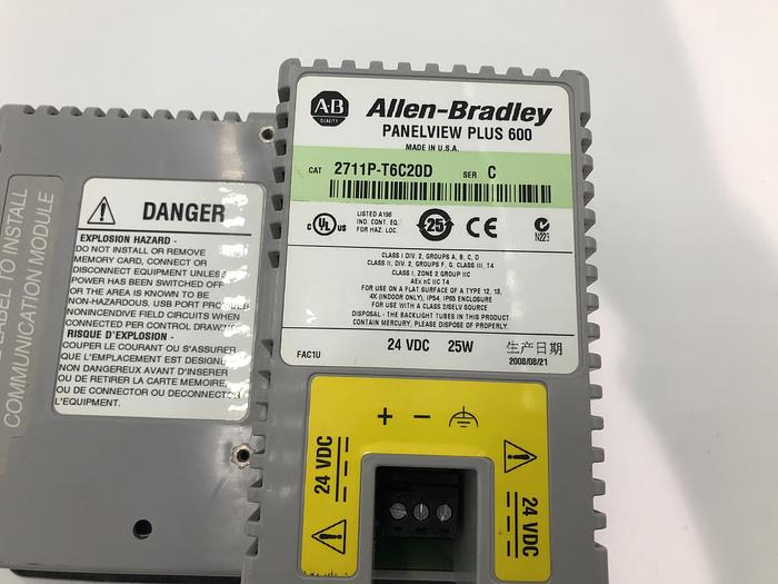 Used ALLEN BRADLEY PANELVIEW PLUS 600 SERIES C