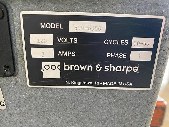 Used Brown & Sharpe Optical Comparator w/ Heidenhain Quadra-Chek ND 1200 DRO 32-3552