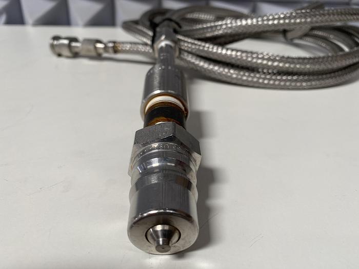 Used Stainless Steel 178" Flexible Braided Hose w/ SSH4 Quick Release & 1/2" Sanitary