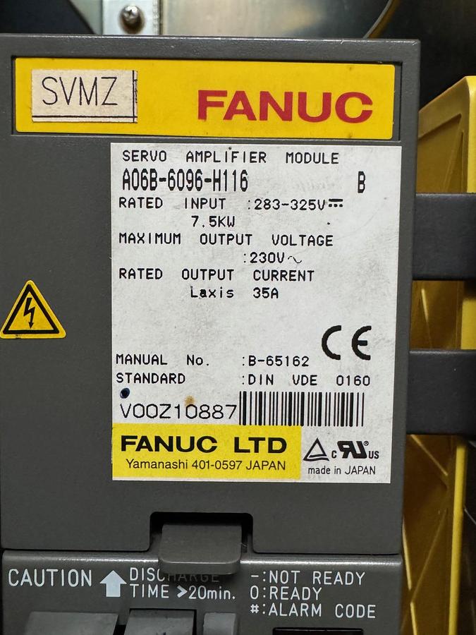 Gebraucht FANUC CNC Module Paket – Servo Amplifier, Spindle Amplifier & Netzteile