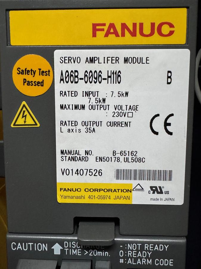 Gebraucht FANUC CNC Module Paket – Servo Amplifier, Spindle Amplifier & Netzteile