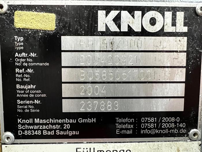 Gebraucht Bandfilteranlage für CNC Bearbeitungszentrum KNOLL PF 150/900