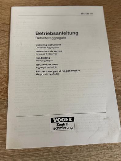 Gebraucht Zentralschmierung mit Pumpe für CNC Maschinen  SKF VOGEL MFE5-KW3-2+299