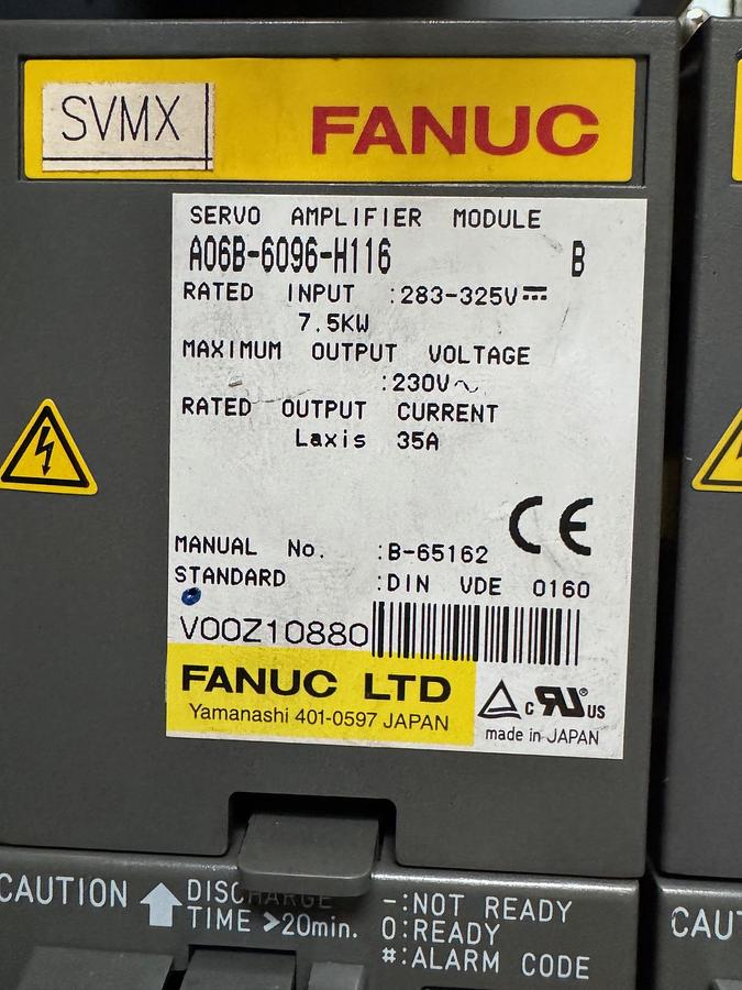 Gebraucht FANUC CNC Module Paket – Servo Amplifier, Spindle Amplifier & Netzteile