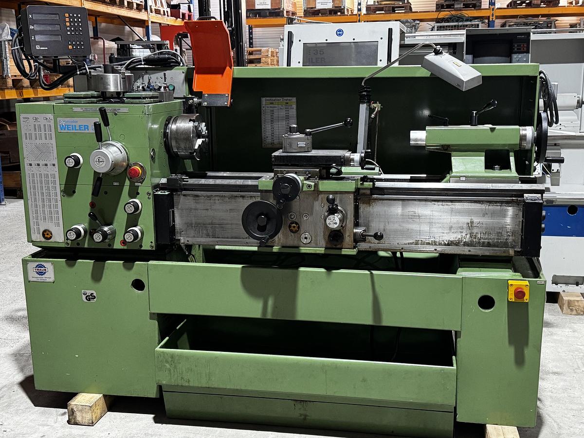 Gebraucht WEILER COMMODOR Drehmaschine – Bj. 1992 – TOP Originalzustand – Digitalanzeige – 7,5 kW