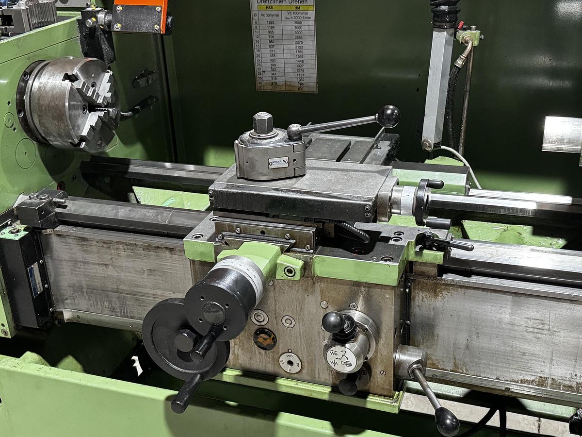 Gebraucht WEILER COMMODOR Drehmaschine – Bj. 1992 – TOP Originalzustand – Digitalanzeige – 7,5 kW