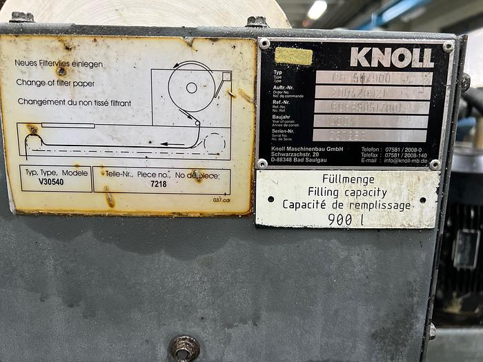 Gebraucht Bandfilteranlage für CNC Bearbeitungszentrum  KNOLL PF 150/900