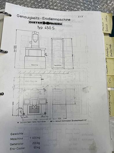 Gebraucht NC Senkerodiermaschine HANSEN 450 S/NC