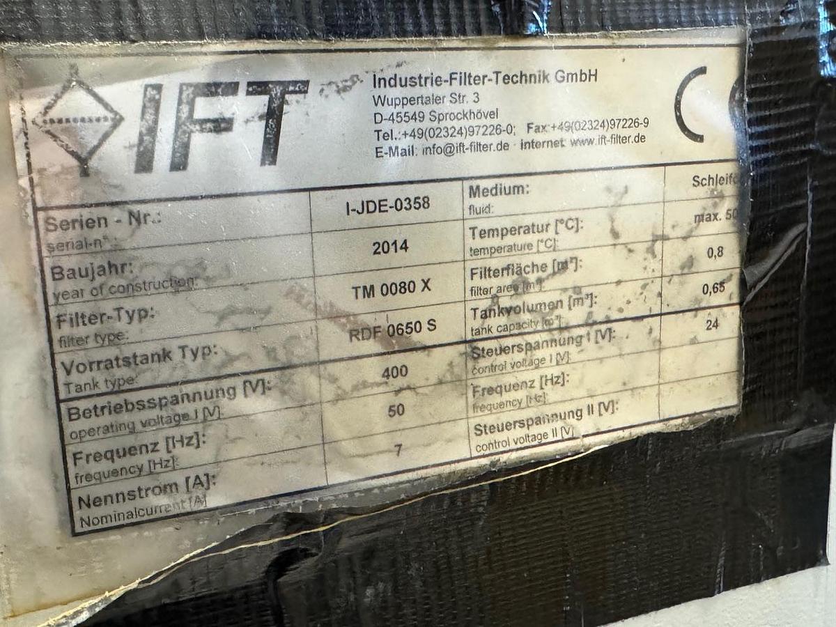 Gebraucht Bandfilteranlage IFT für Schleifmaschinen