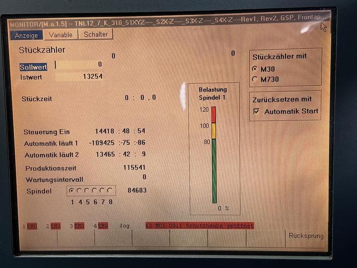 Gebraucht CNC Langdreher TRAUB TNL 12 K