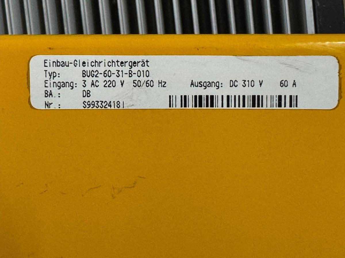 Gebraucht Gleichrichtergerät  BAUMÜLLER  Typ: BUG2-60-31-B-010
