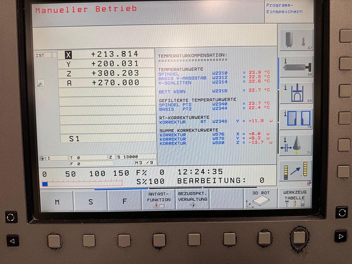 Gebraucht CNC Bearbeitungszentrum HERMLE C30 U