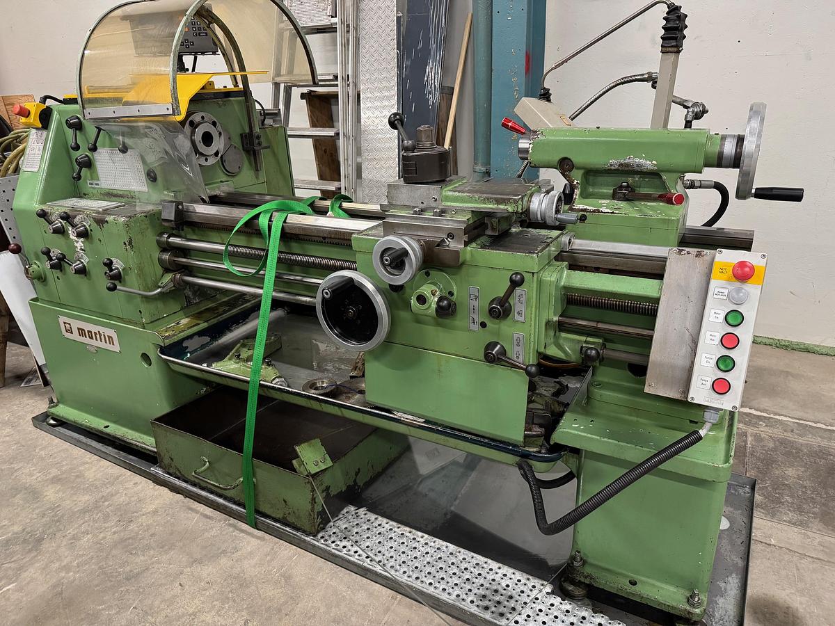 Gebraucht Leit-& Zugspindeldrehmaschine MARTIN KM 200 x 1000