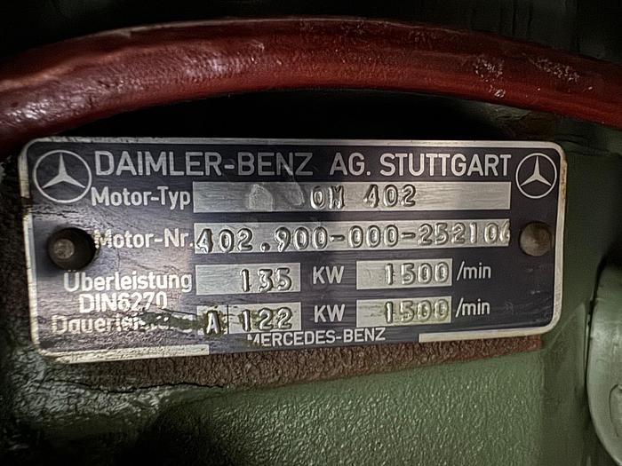 Gebraucht Notstromaggregat 140kVA mit Mercedes Benz V8 Diesel Motor