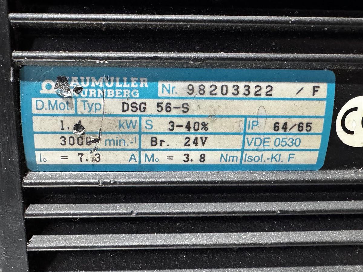 Gebraucht Baumüller DSG 56-S Dreiphasen-Synchron-Servomotor