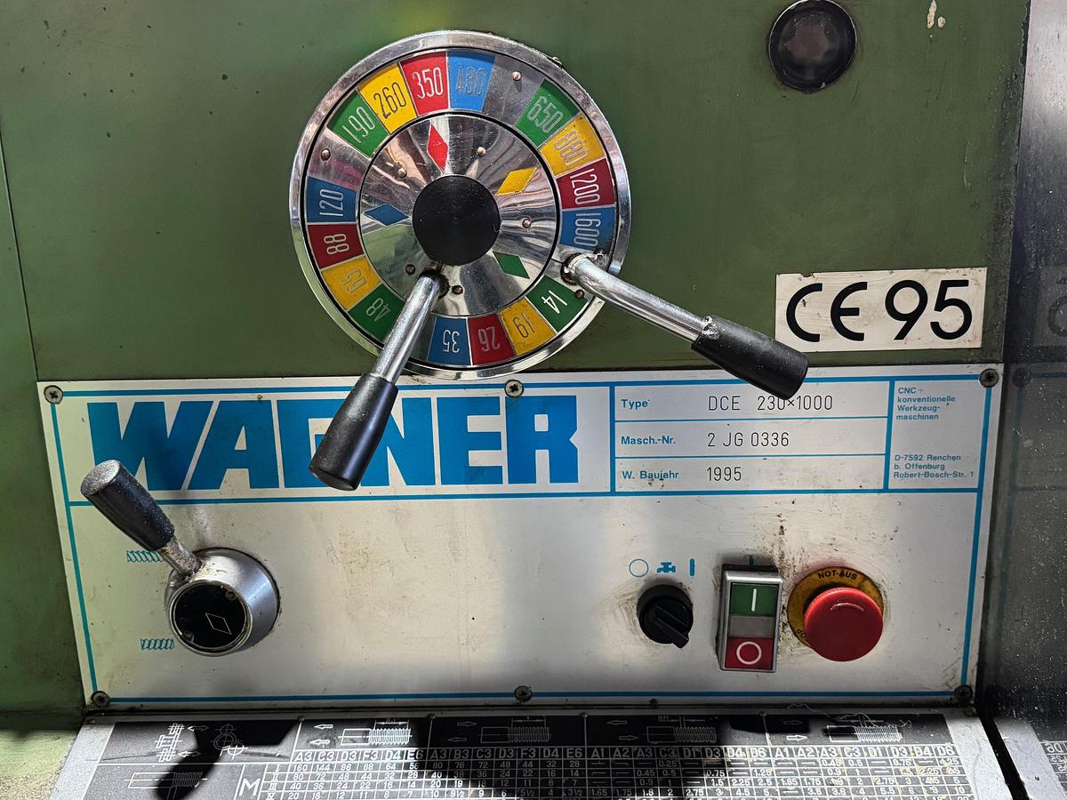 Gebraucht Konventionelle Leit‑ & Zugspindel‑Drehmaschine  WAGNER DCE 230X1000