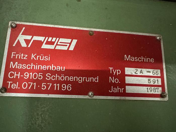 Gebraucht Zapfenschlitz Maschine KRÜSI ZA 66