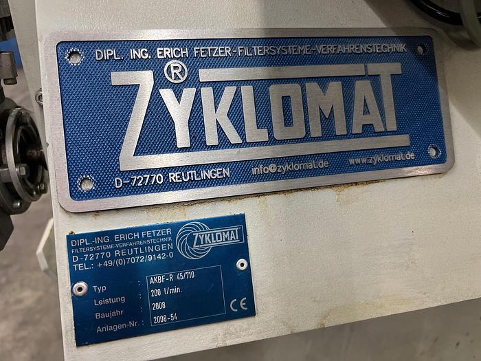Gebraucht IKZ - Bandfilteranlage für CNC Maschinen ZYKLOMAT AKBF-R 45/710