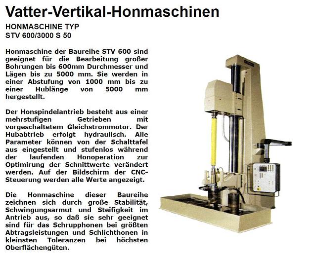 Gebraucht Vertikal-Honmaschine PLEIGER STV 600/2000 S 50
