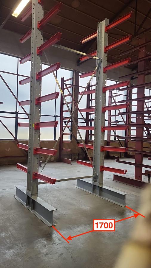 Gebraucht Freiträgerregal / Kragarmregal – Schwerlast – Baujahr 2024