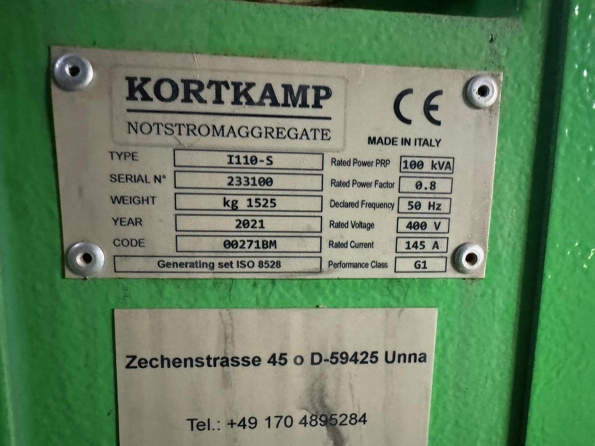 Gebraucht Diesel Notstromaggregat  KORTKAMP TYPE I110-S IVECO