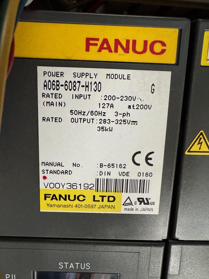 Gebraucht FANUC CNC Module Paket – Servo Amplifier, Spindle Amplifier & Netzteile