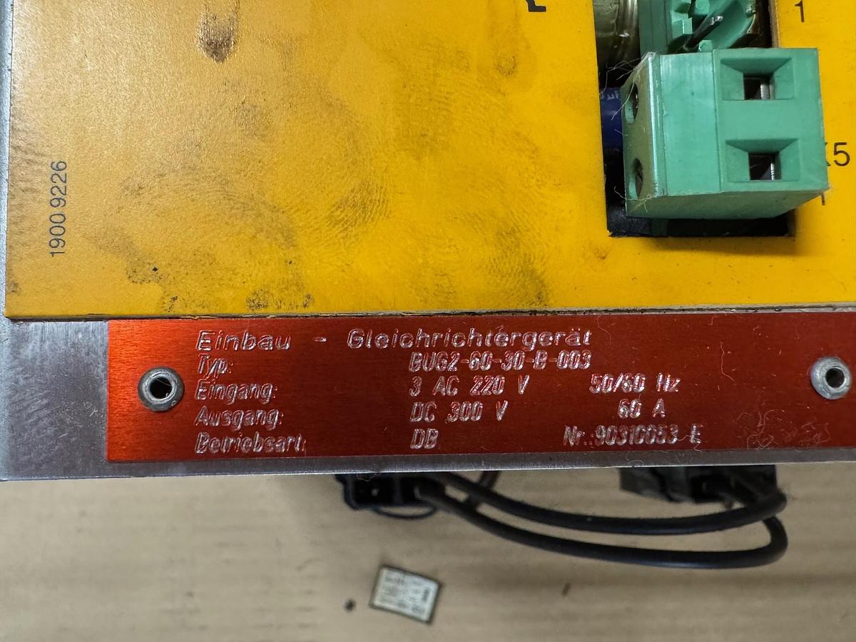 Gebraucht BAUMÜLLER Gleichrichtergerat BUG2-60-30-B-003