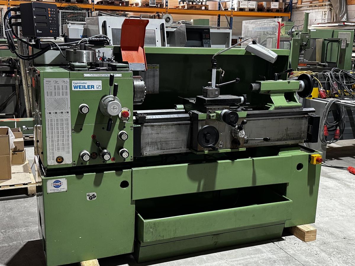 Gebraucht WEILER COMMODOR Drehmaschine – Bj. 1992 – TOP Originalzustand – Digitalanzeige – 7,5 kW