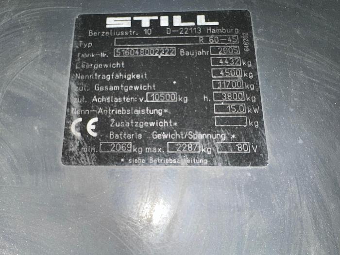 Gebraucht Elektro Gabelstapler Still R60-45