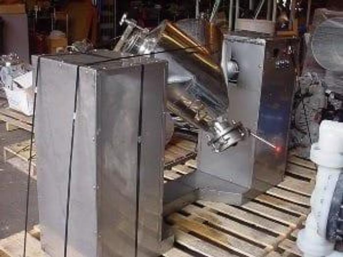 Used 1 CU. FT. WUXI XIN TWIN SHELL BLENDER/DRYER – POLISHED S/S