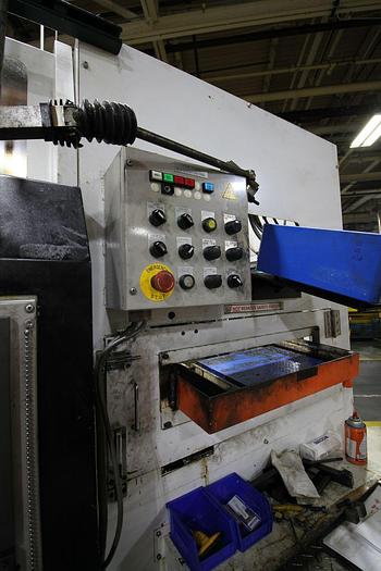 Used FUJI ANS-320TTS TWIN TURRET CNC LATHE WITH ROBOT LOAD/UNLOAD AND STOCKER TABLES