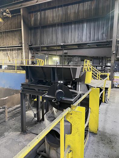Used SCRAP FEED SYSTEM MAGNET-PREHEATER-CHARGE CONVEYOR.