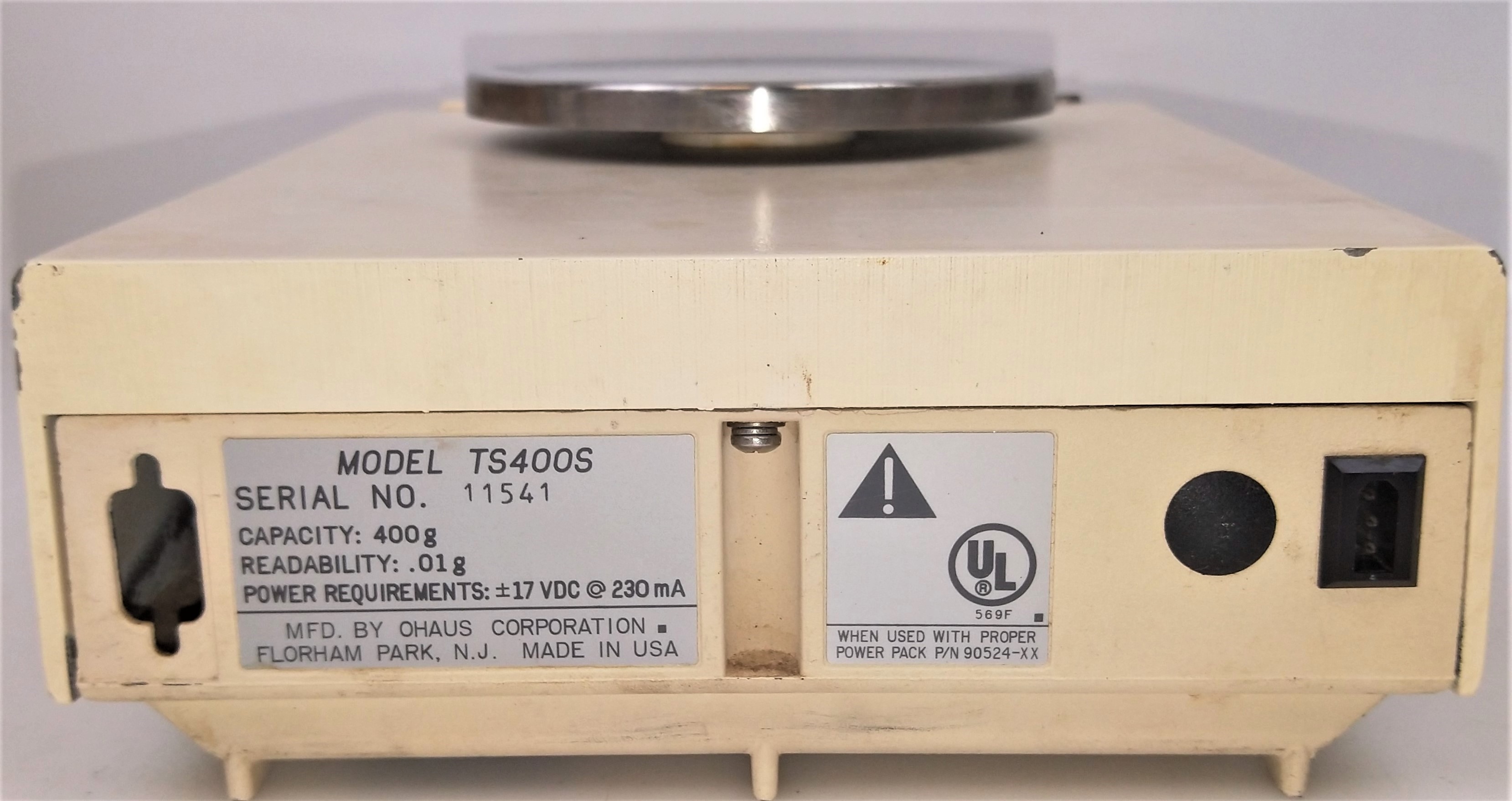 Used Ohaus TS400S Balance - 400g x 0.01g