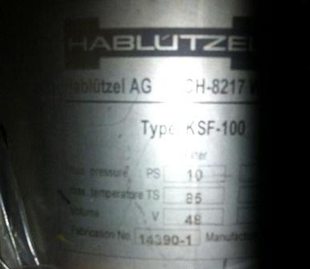 UN-USED HABLUTZEL self-cleaning edge filter, type KSF