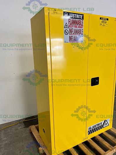 Used JustRite  45 Gallon Flammable Liquid Storage Cabinet w/ Soft Close Doors, Keys