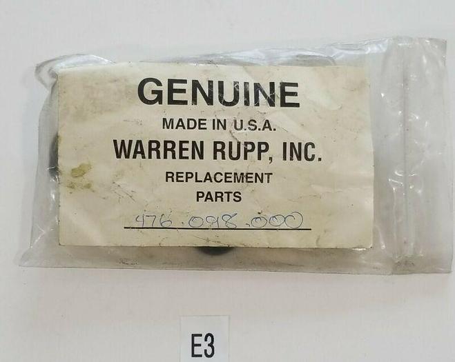 *NEW* WARREN RUPP 476-098-000 REBUILD REPLACEMENT KIT + WARRANTY!
