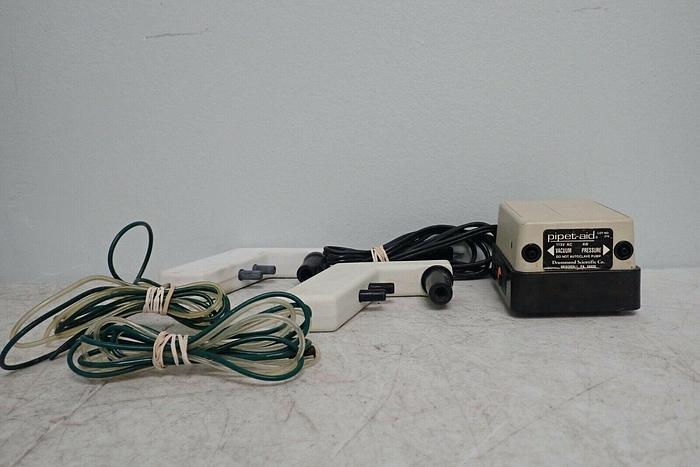 Used Lot of 2 Drummond Pipet-Aid Pipettes with Vacuum Pressure Pump