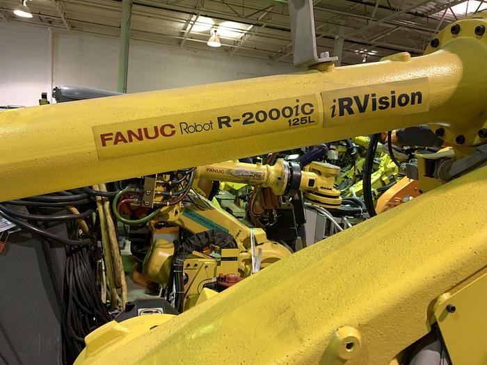 Used FANUC R2000iC/125L 6 AXIS CNC ROBOT WITH R30iB CONTROLLER, IR VISION, 125KG X 3,100 MM H REACH