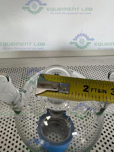 Used Chemglass  3000 mL 3-Neck Round Bottom Heavy Wall Flask 24/40, 24/26
