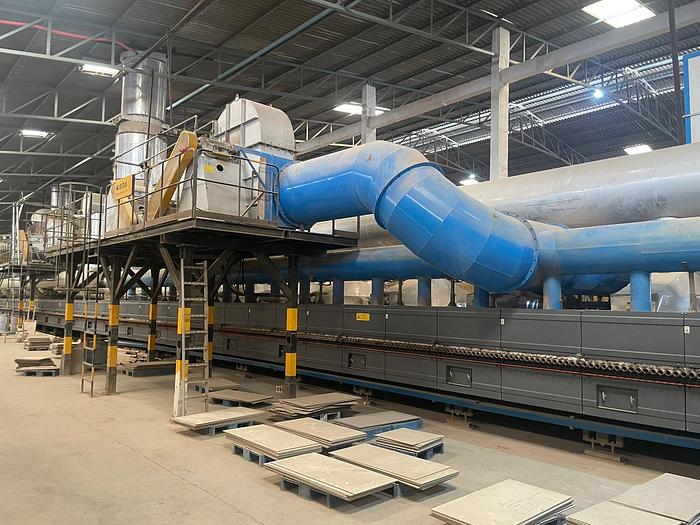 Refurbished ROLLER KILN AND PREKILN FOR CERAMIC TILES KEDA for Sale in